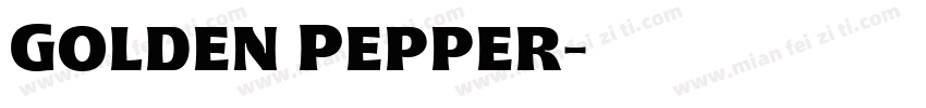 Golden Pepper字体转换